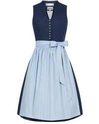 Nübler - Ü Trachtenkleid Midi Dirndl Florence in Blau von - Lyst