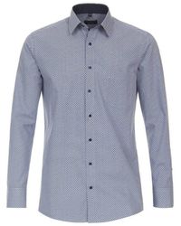 Redmond - Langarmhemd blau (1-tlg) - Lyst