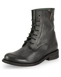 Felmini - Stiefelette Leder Schnürstiefelette - Lyst