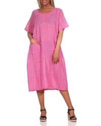 Mississhop - Sommerkleid Baumwollkleid 100 % Baumwolle Casual Shirtkleid Strandkleid M.377 - Lyst