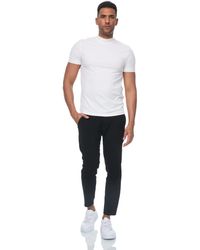 DENIM HOUSE - Chinohose Stoffhose Chino Hose in Slim Fit mit Stretch Schwarz W34/L32 - Lyst