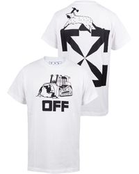 Off-White c/o Virgil Abloh - - Off T-Shirt WORLD CATERPILLA /S OVER WHITE BLACK - Lyst