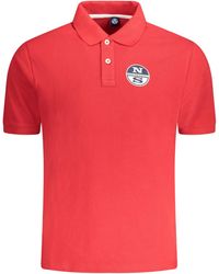 North Sails - Stilvolles -Kurzarm-Poloshirt in Rot mit - Lyst