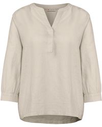 Street One - Langarmbluse SOL_Splitneck blouse UNI - Lyst