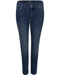 M·a·c Stretch-Jeans MELANIE 7/8 fashion rinsed 5045-90-0393 D683 in Blau |  Lyst DE