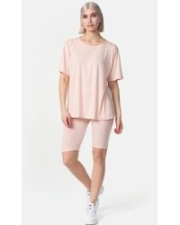 Worldclassca - & Shorts Sport Shoulder Top T-Shirt + Radlerhose Set Fitness Wear - Lyst