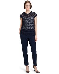BETTY&CO - Kurzarmbluse Spitzenbluse - Lyst