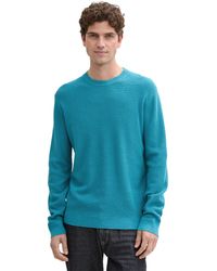 Tom Tailor - Rundhalspullover mit Rundhalsausschnitt - Lyst