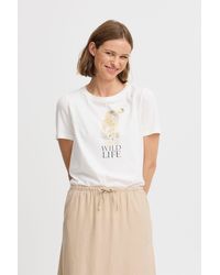 B.Young - Rundhalsshirt BYSOBBE TIGER modisches T-Shirt mit Glanzaufdruck - Lyst