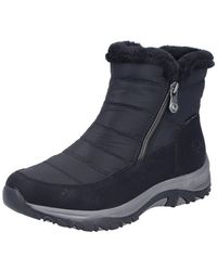 Rieker - Winterboots Winterstiefelette, Snowboots Mit Reißverschlüsse Und Warmfutter - Lyst