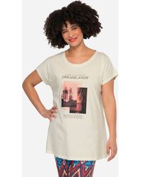 Angel of Style - Rundhalsshirt T-Shirt großer Druck Rundhals - Lyst