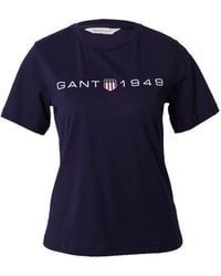 GANT - T-Shirt (1-tlg) Plain/ohne Details - Lyst