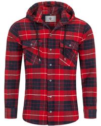 Rock Creek - Hemd Flanellhemd mit Kapuze H-255 - Lyst