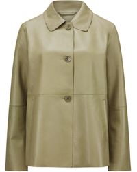 Milestone - Lederjacke MSBell mit Knopfleiste aus Lammleder - Lyst