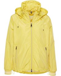 BARBARA LEBEK Windbreaker, abnehmbare Kapuze, Meshfutter, doppelter Stehkragen - Gelb