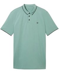 Tom Tailor - T-Shirt polo with tipping - Lyst