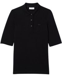 Lacoste - Poloshirt Slim Fit Polo-Shirt aus Baumwolle mit (1-tlg) - Lyst