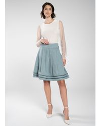 Spieth & Wensky - Trachtenrock Flora mit feiner Jacquard-Musterung - Lyst