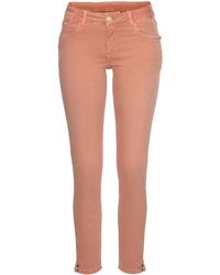 BLUE FIRE Skinny-fit-Jeans »Chloe« mit Reißverschlussdetail & Druckknöpfen am Hosenbein - Orange