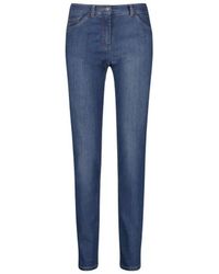 Gerry Weber - Straight-Jeans dunkel-blau regular (1-tlg) - Lyst