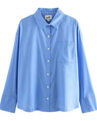 Self - Langarmbluse . Übergroßes Shirt aus 100 % Baumwolle (1-tlg) - Lyst