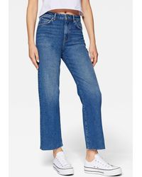Mavi - Straight-Jeans BARCELONA mit ausgefranster Kante am Beinabschluss - Lyst