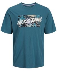 Jack & Jones - T-Shirt JJHAWAII Shape Tee SS Crew Neck LN mit Rundhalsausschnitt - Lyst