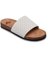 Roxy - Mannae Slide Sandale Pantolette, Sommerschuh - Lyst