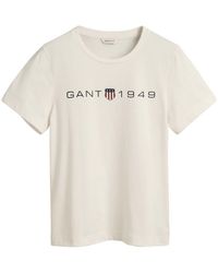 GANT - T-Shirt Archive Shield - Lyst