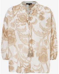 MORE&MORE - &MORE Blusenshirt CO-Voile Blouse, ornamental flower print - Lyst