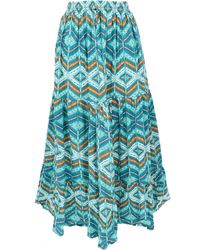 Guru-Shop - Minirock Maxirock Batik, langer Sommerrock, farbenfroher.. alternative Bekleidung - Lyst