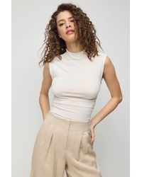 No Matter What - Top Gerüschte Crop-Bluse - Lyst