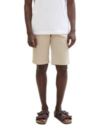 Tom Tailor - Stoffhose Chino Shorts Slim Fit Summer Comfort Pants 7528 in Beige - Lyst
