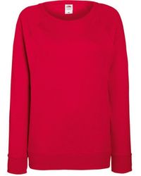 Fruit Of The Loom - Lady-Fit Lightweight Raglan Sweatshirt / Pullover - Lyst