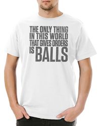 Urban Backwoods - Print- The Only Thing That Gives Orders T-Shirt Quote Zitat Earth Tony - Lyst