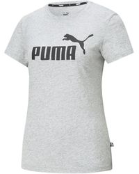 PUMA - T-Shirt ESS LOGO TEE - Lyst