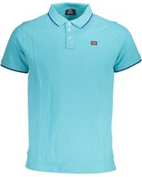 Norway 1963 - Poloshirt Kurzarm-Polohemd Blau mit Kontrastdetails - Lyst