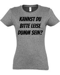 Youth Designz - "KANNST DU BITTE LEISE DUMM SEIN?" T-Shirt Lustigen Print mit lustigem Spruch für - Lyst