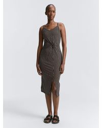 Tom Tailor - Sommerkleid Midi-Trägerkleid mit Twist-Detail - Lyst