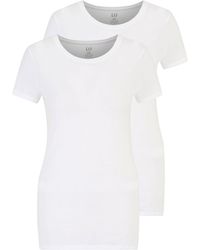 Gap Tall - T-Shirt (2-tlg) Plain/ohne Details - Lyst