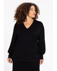 Yoek - Sweater Sweatshirt mit V-Ausschnitt - Lyst