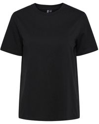 Pieces - T-Shirt Ria (1-tlg) Plain/ohne Details - Lyst
