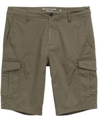 Tom Tailor - Cargoshorts Gemusterte Chino -Bermudas Cargo Shorts - Lyst