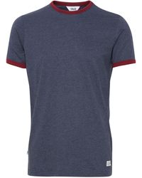 Solid - Rundhalsshirt SDManoldo T-Shirt mit farblich abgesetztem Kragen und Ärmelsaum - Lyst