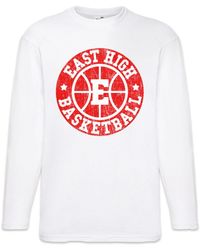 Urban Backwoods - Langarmshirt East High Basketball II Langarm T-Shirt Team Mannschaft School Logo - Lyst