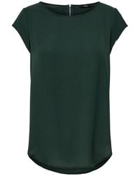 ONLY - Blusenshirt Einfarbige Kurzarm Bluse T-Shirt Oberteil (1-tlg) ONLVIC /S SOLID TOP NOOS PTM - Lyst