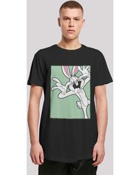 F4NT4STIC - T-Shirt Looney Tunes Bugs Bunny Funny Face Print - Lyst