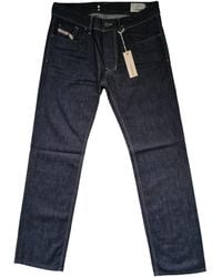 DIESEL - Gerade Jeans Larkee 0088Z (Tiefdunkelblau, 100% Baumwolle) 5-Pocket-Style - Lyst
