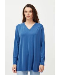 Pulz - Langarmbluse PZLIPPA Tunic modische Tunica mit Nietenausschnitt - Lyst