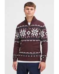 Solid - Troyer Sdnorwin Strickpulli Mit Norweger Strickmuster - Lyst